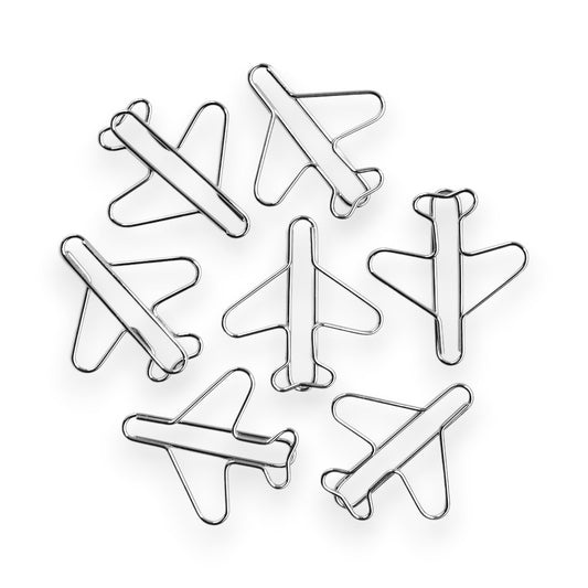 Büroklammern Flugzeug 20 Stück - Für alle Piloten & Reisende