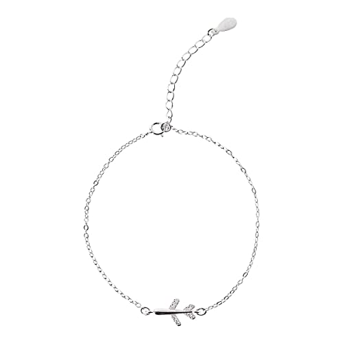 Armband Flugzeug 925 Sterling Silber