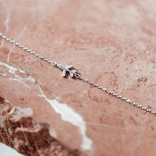 Armband Flugzeug 925 Sterling Silber