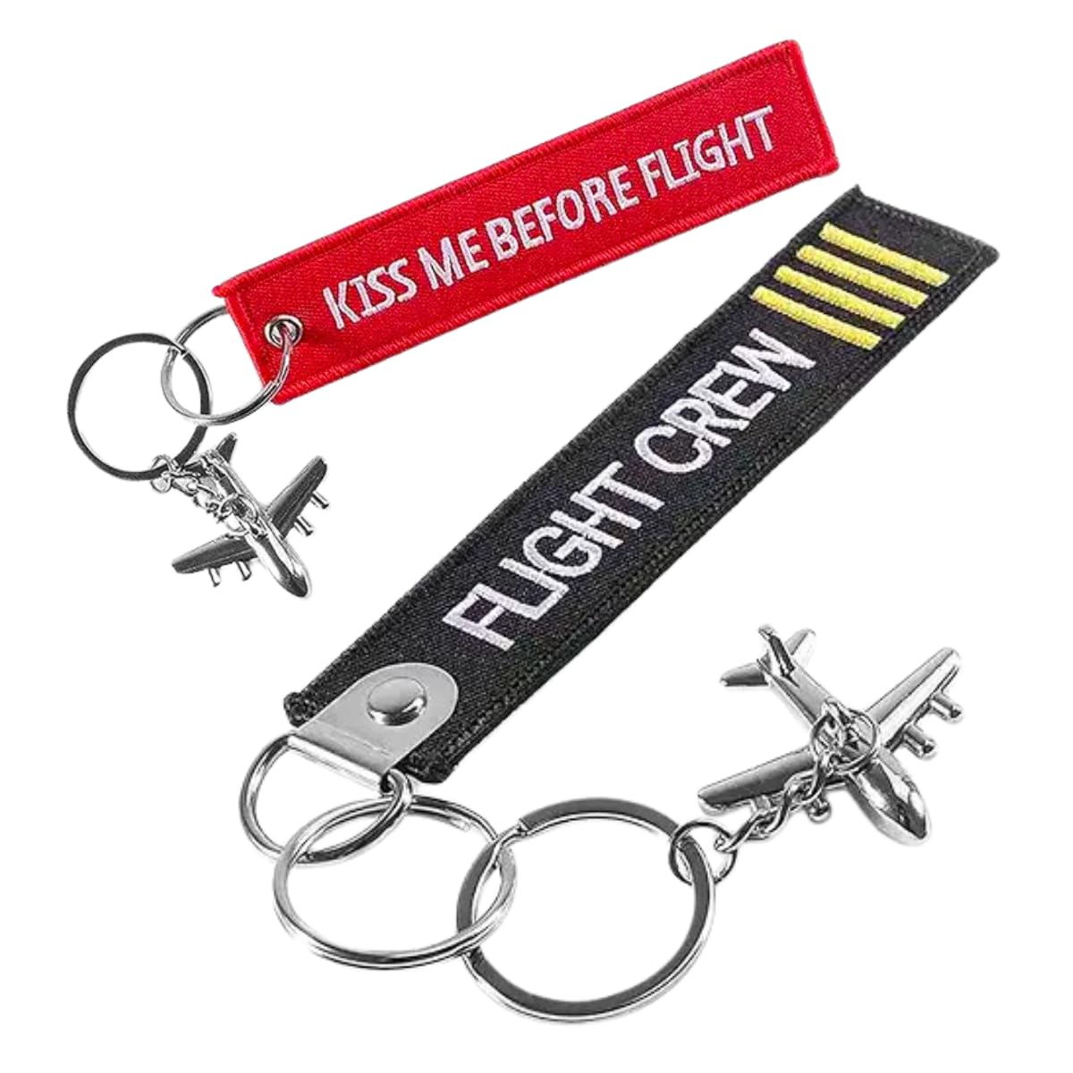 Schlüsselanhänger Set Aviation - Für Piloten, Flugbegleiter und Flugzeug Fans