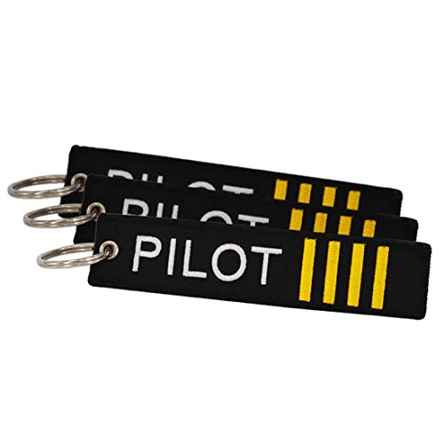 Schlüsselanhänger Pilot aus Stoff