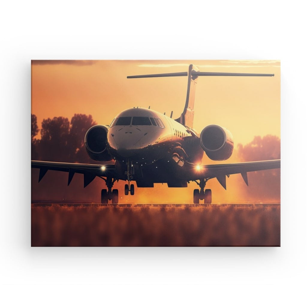 Leinwand 40x30 cm Privatjet