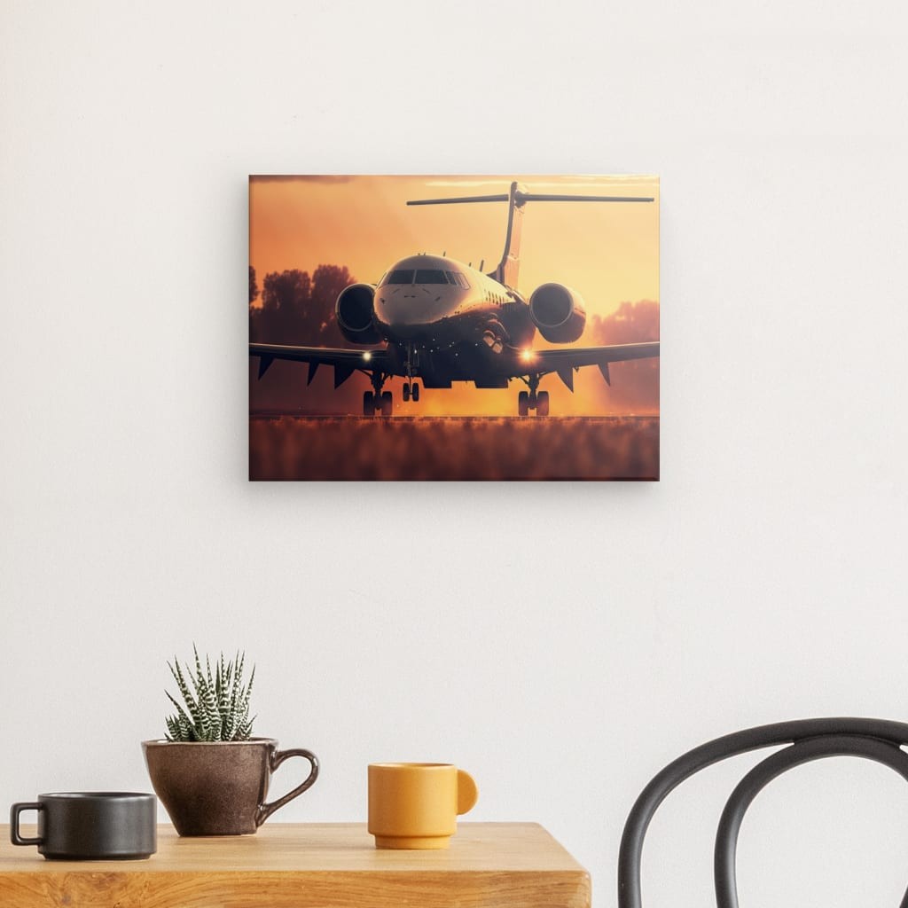 Leinwand 40x30 cm Privatjet