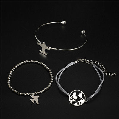 3-teiliges Armband Worldtraveler